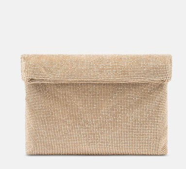 mini pochette maglia strass