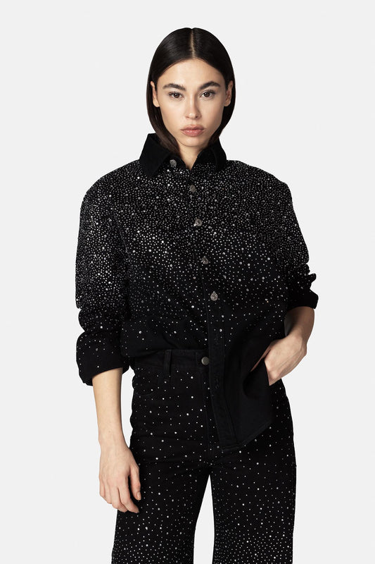 ANSER CAMICIA NERO/ARGENTO TWENTY FOURHAITCH