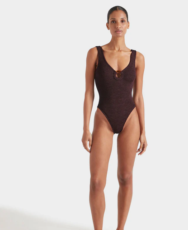 CELINE SWIMMETALLIC CHOCOLATE