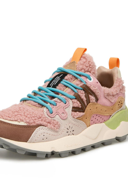 YAMANO 3 302D98 TAUPE BEIGE ORANGE FLOWER MOUNTAIN