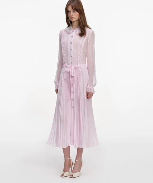 long dress RS26-034M-P PINK SELF-PORTRAIT