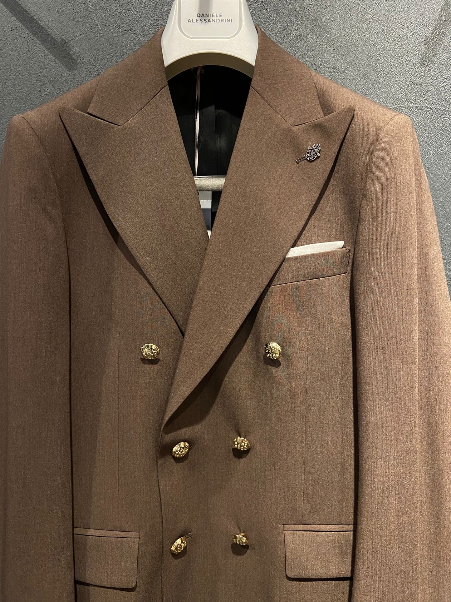  DA1FW26A002-BLAZER 431 BROWN DANIELE ALESSANDRINI GREY 