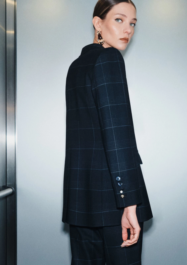  DRITTO 001 NAVY CHECK MARELLA 