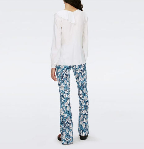 DIANE VON FURSTENBERG BROOKLYN PANTSBIRD OF PARADISE IVORY