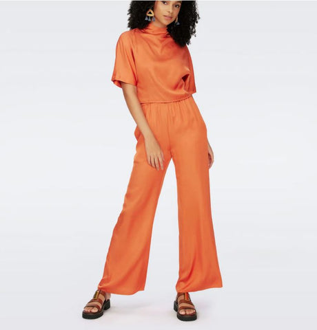DIANE VON FURSTENBERG GIANNA PANTSORANGE RUST