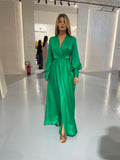 SILK95FIVE PALM BEACH DRESSGREEN