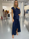 SILK95FIVE ROYAL SKIRTNAVY