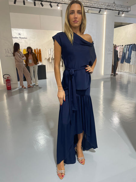 SILK95FIVE ROYAL SKIRTNAVY