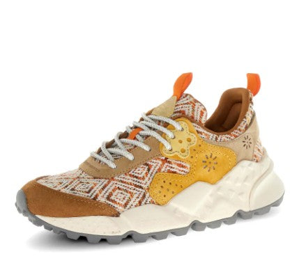  1E65 LIGHT BROWN/ORANGE FLOWER MOUNTAIN 