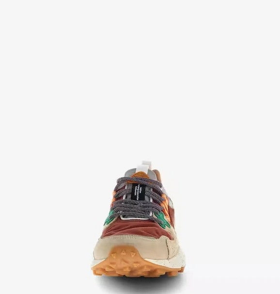  2C49 LIGHT BEIGE RUST GREY FLOWER MOUNTAIN 