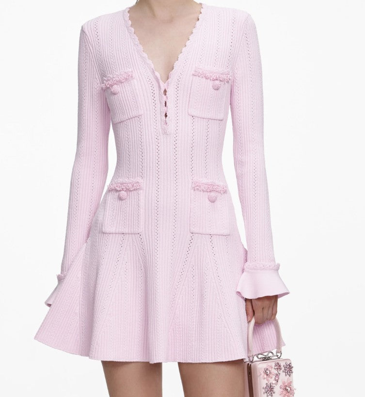 minidress mc v taschine RS26-163-P PINK SELF-PORTRAIT 