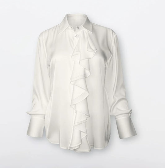  BORDEAUX SHIRT WHITE SILK95FIVE 