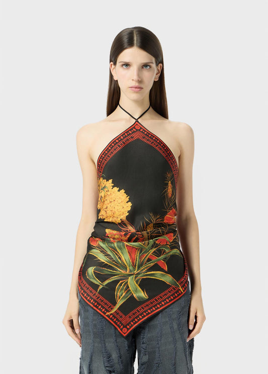  P622C438A F9904 BLACK/FLAME ORANGE BLUMARINE 