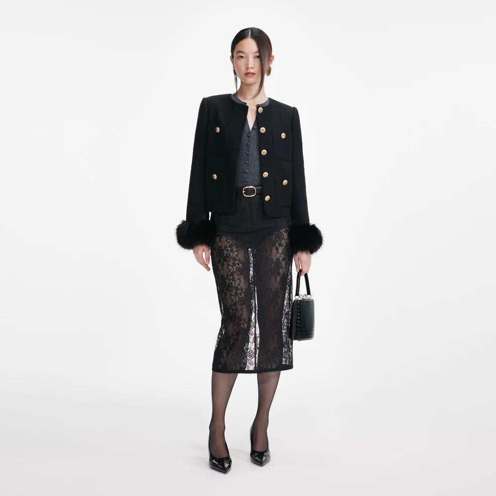  AW25-088J B BLACK SELF-PORTRAIT 