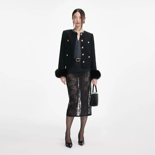  AW25-088J B BLACK SELF-PORTRAIT 