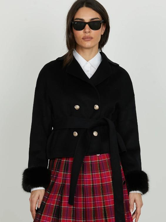 corto ecopelo cintura SAN PAOLO BLACK RELISH 