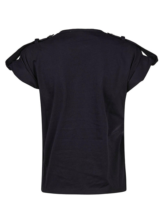 T-SHIRT A GIROCOLLO CON LOGO
