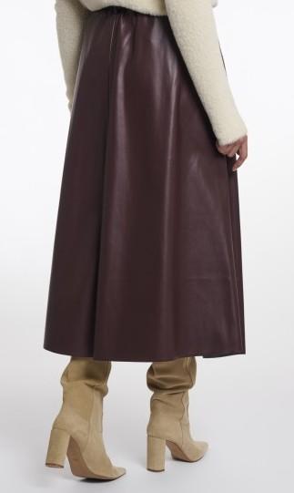 ecopelle lunga fusciacca CHELSEA CHOCOLATE BEAN RINO&PELLE 