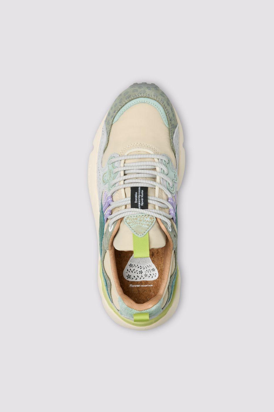  1D88 TAUPE/GREEN BOTTLE FLOWER MOUNTAIN 