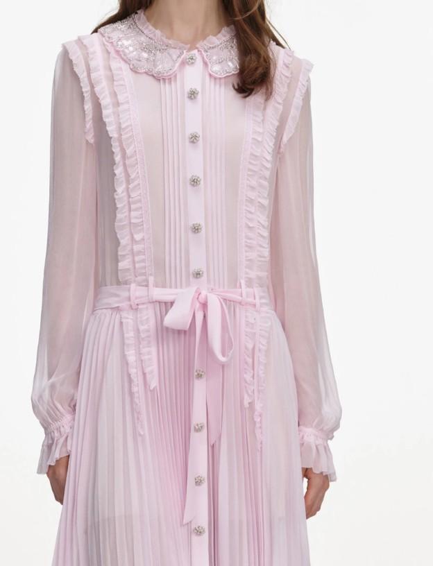 long dress RS26-034M-P PINK SELF-PORTRAIT 