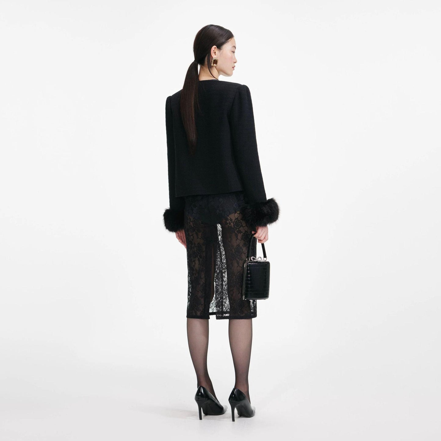  AW25-088J B BLACK SELF-PORTRAIT 