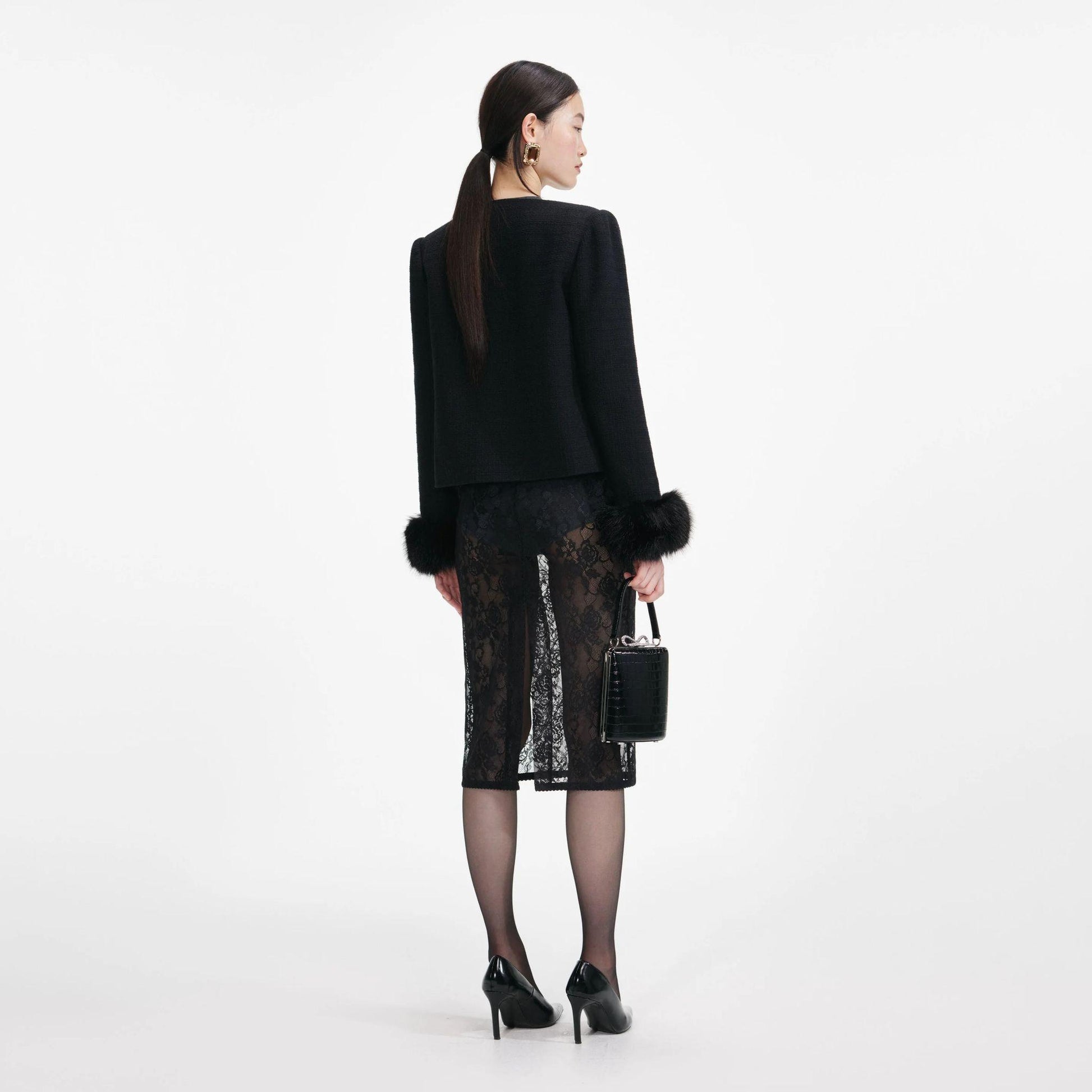  AW25-088J B BLACK SELF-PORTRAIT 