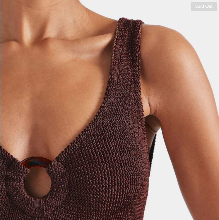 CELINE SWIMMETALLIC CHOCOLATE
