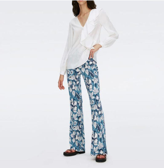 BROOKLYN PANTSBIRD OF PARADISE IVORY