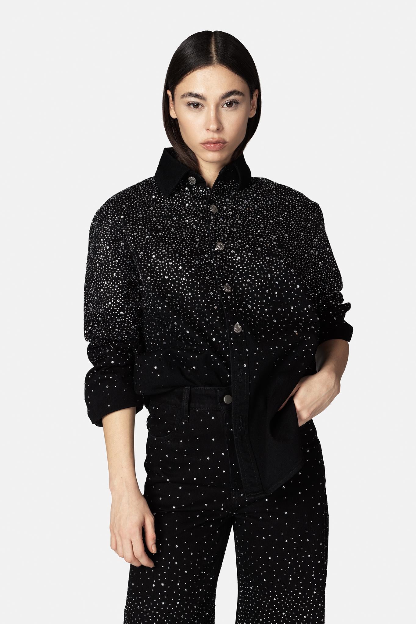  ANSER CAMICIA NERO/ARGENTO TWENTY FOURHAITCH 