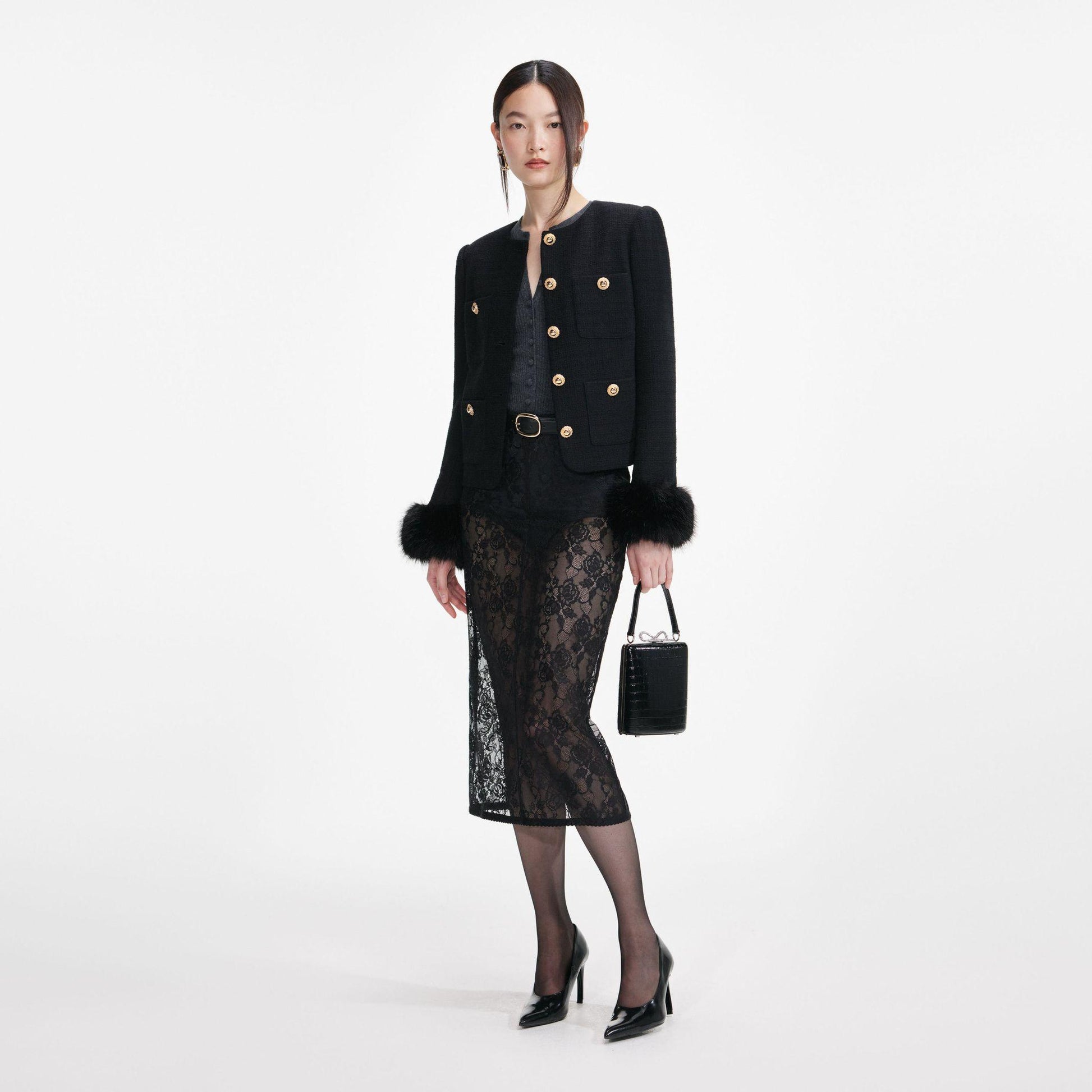  AW25-088J B BLACK SELF-PORTRAIT 