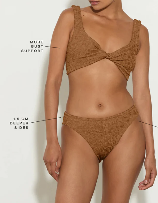 JUNO BIKINIMETALLIC COCOA