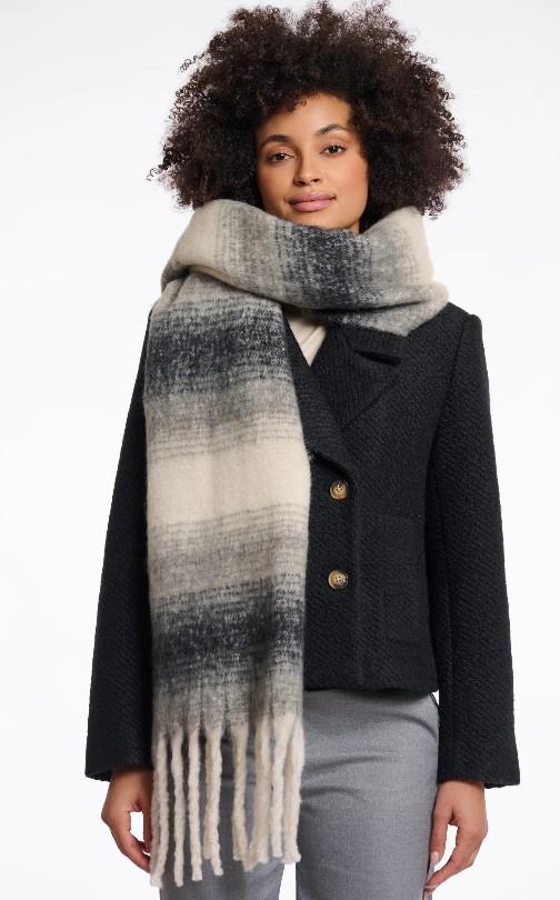 oversize frange ERICA BLACK WHITE RINO&PELLE 