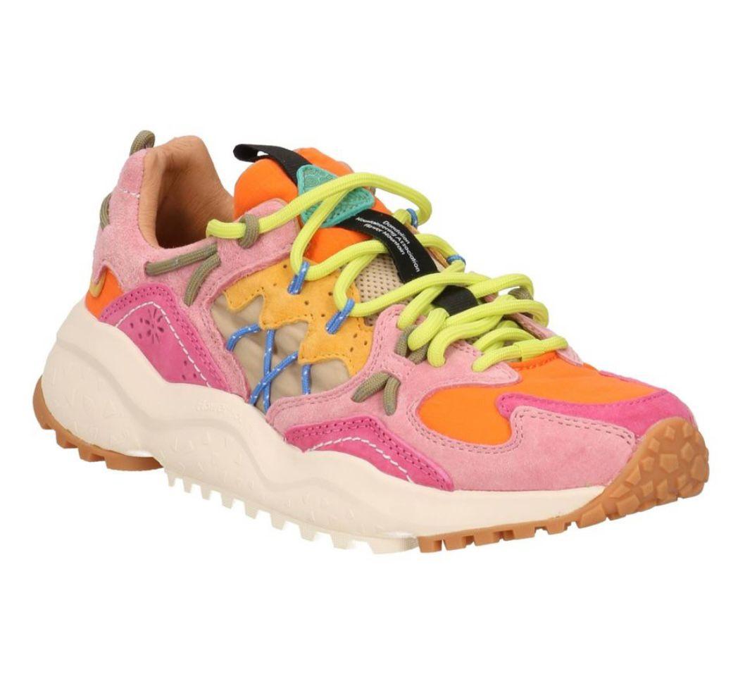  1L11 FUCSIA/ORANGE FLOWER MOUNTAIN 