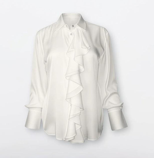  BORDEAUX SHIRT WHITE SILK95FIVE 