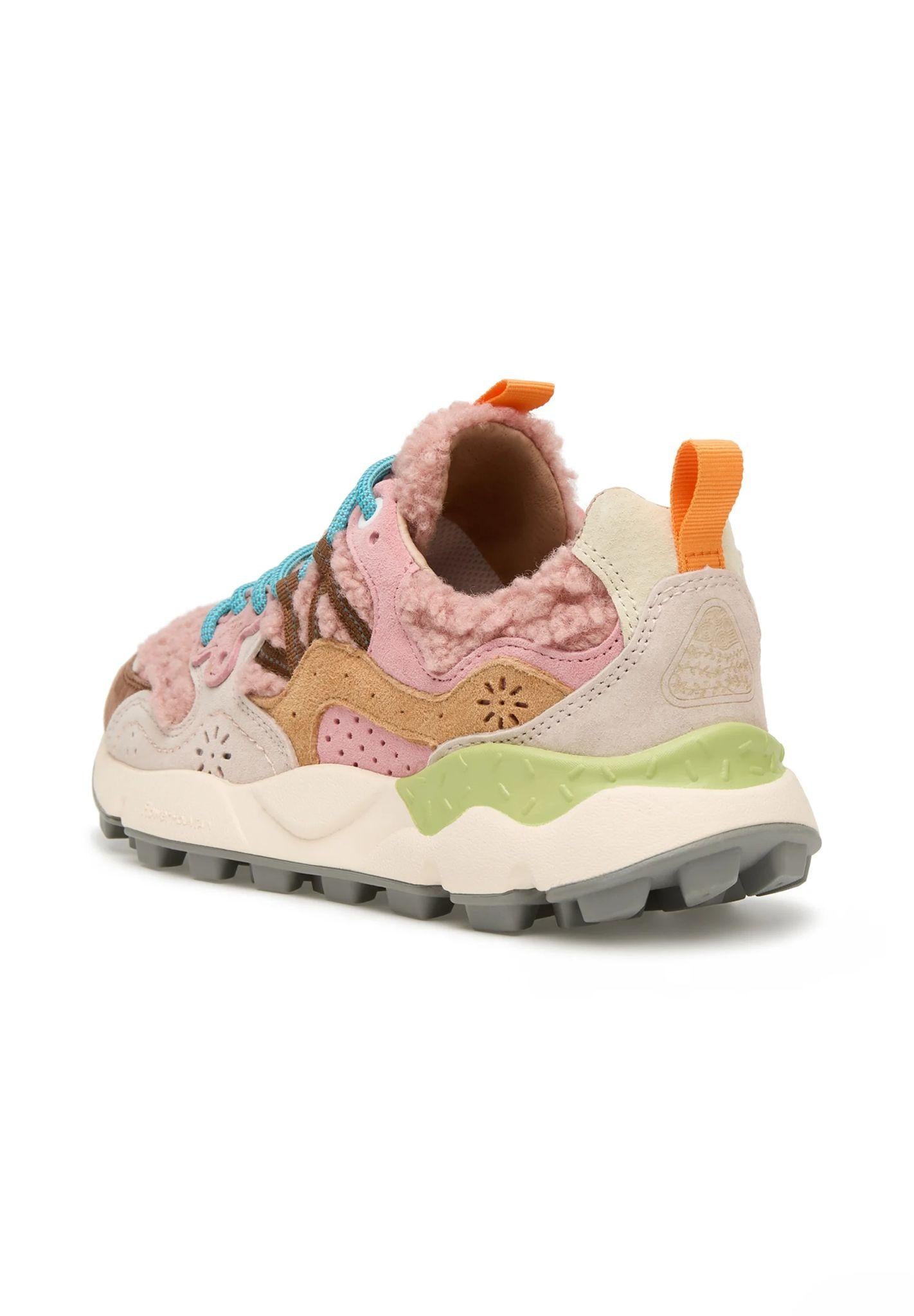  YAMANO 3 302D98 TAUPE BEIGE ORANGE FLOWER MOUNTAIN 