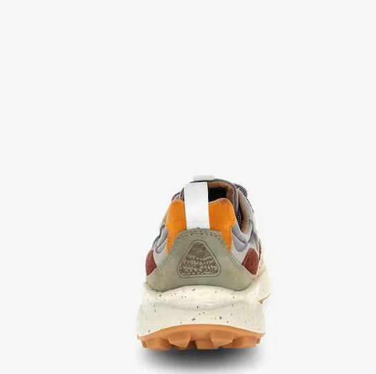  2C49 LIGHT BEIGE RUST GREY FLOWER MOUNTAIN 