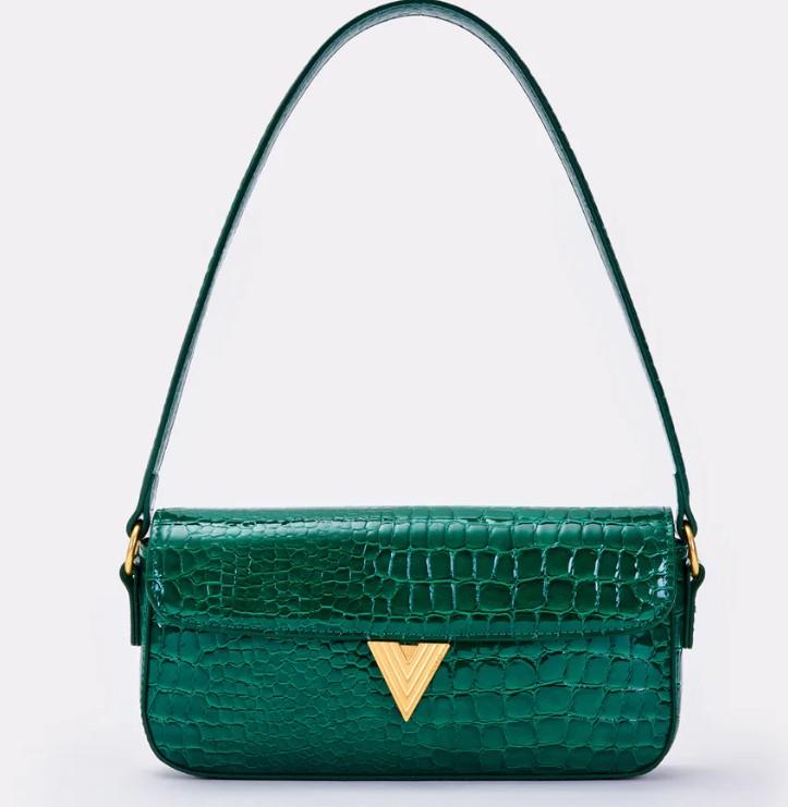 baguette stampa cocco XF0010 VERDE VICOLO 