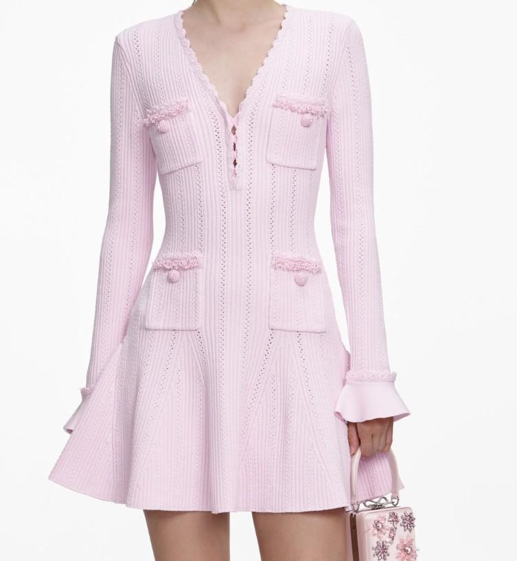 minidress mc v taschine RS26-163-P PINK SELF-PORTRAIT 