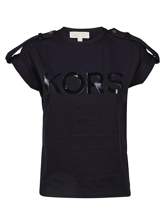 T-SHIRT A GIROCOLLO CON LOGO