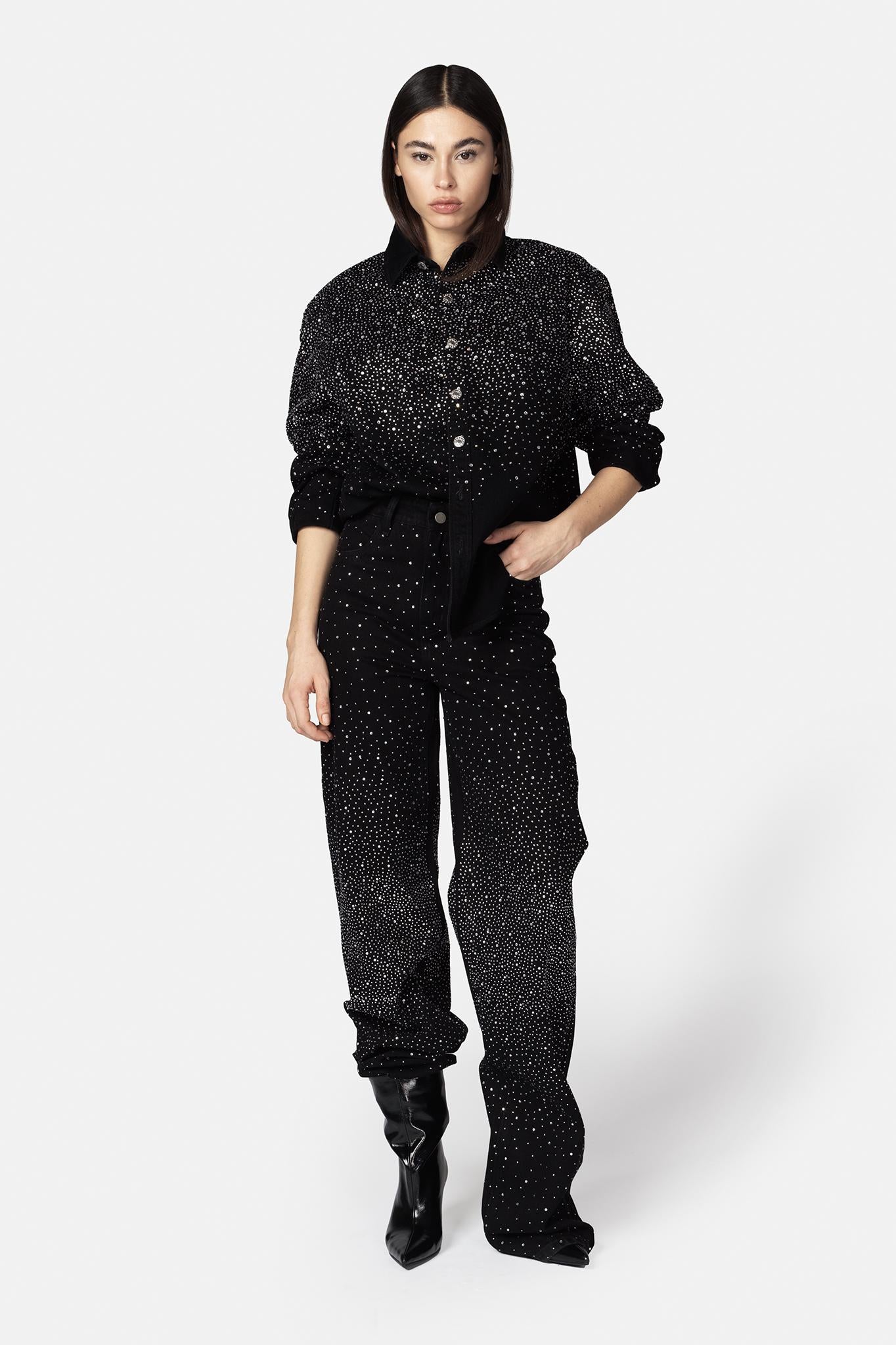  ANSER CAMICIA NERO/ARGENTO TWENTY FOURHAITCH 