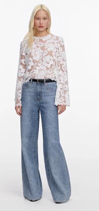  SS26-007T-W WHITE SELF-PORTRAIT 