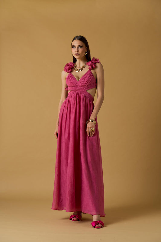 lungo ruches smanicato 261NS131 FRAGOLA NO SECRETS 