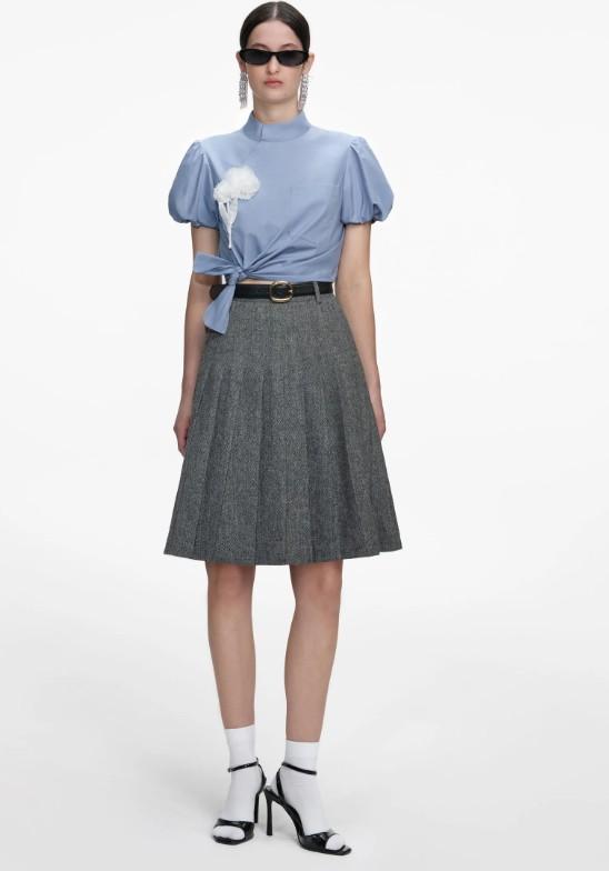 cotone mc RS26-552T.BL BLUE SELF-PORTRAIT 