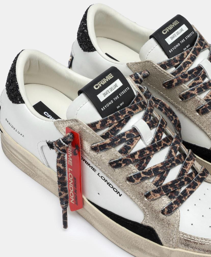  25113AA8 SK8 DELUXE 10 WHITE CRIME 