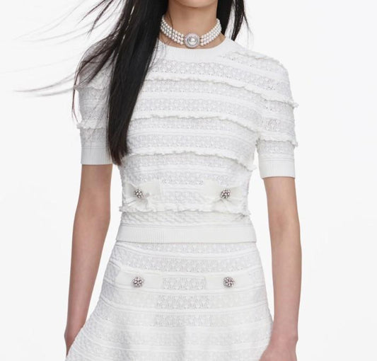  SS26-063T-W WHITE SELF-PORTRAIT 