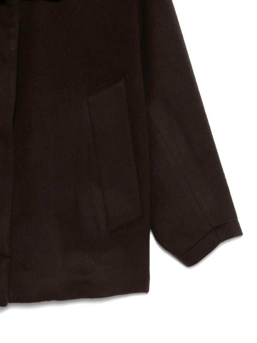 cappucio reversibile nylon/ecopelliccia 25741 ML961-98 BROWN LOU ANDREA 