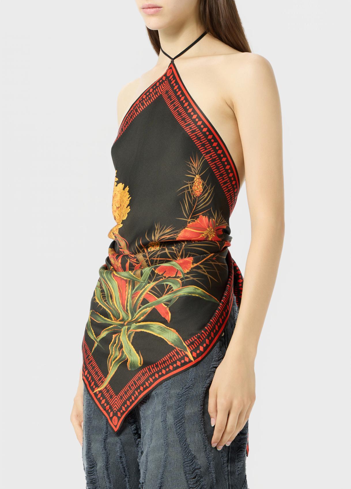  P622C438A F9904 BLACK/FLAME ORANGE BLUMARINE 