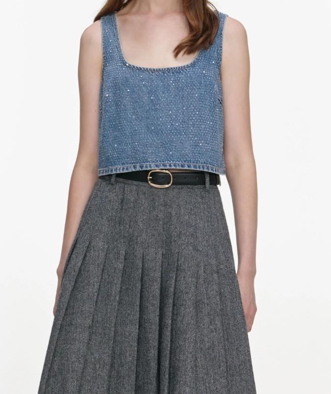 demin cristalli RS26-826-BL BLUE SELF-PORTRAIT 