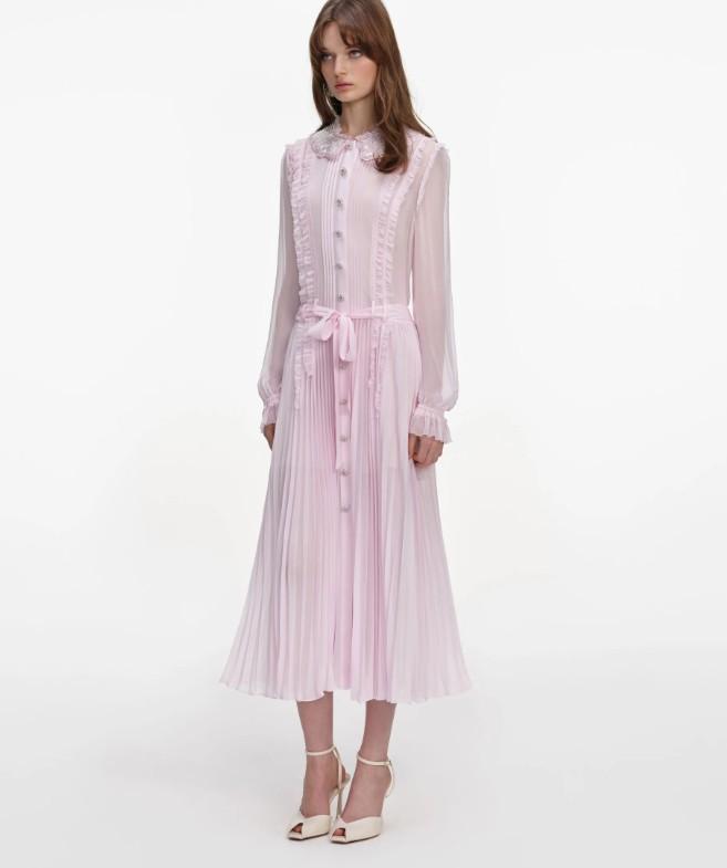 long dress RS26-034M-P PINK SELF-PORTRAIT 