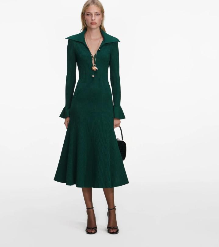 magli v bottoni oro RS26-138MA-G GREEN SELF-PORTRAIT 
